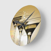 Runde Wanduhr mit Gläser Motiv ラウンド壁時計 (傾斜)