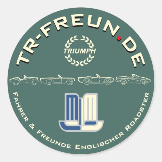 Runder Aufkleber TR-Freun.de ラウンドシール (正面)