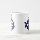 Runder Fisch fish コーヒーマグカップ (中央)