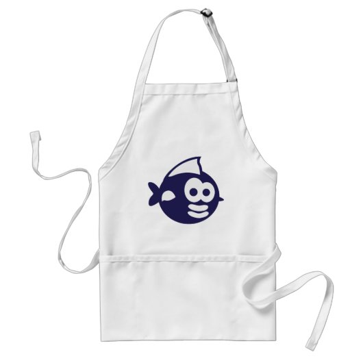 Runder Fisch fish スタンダードエプロン (正面)