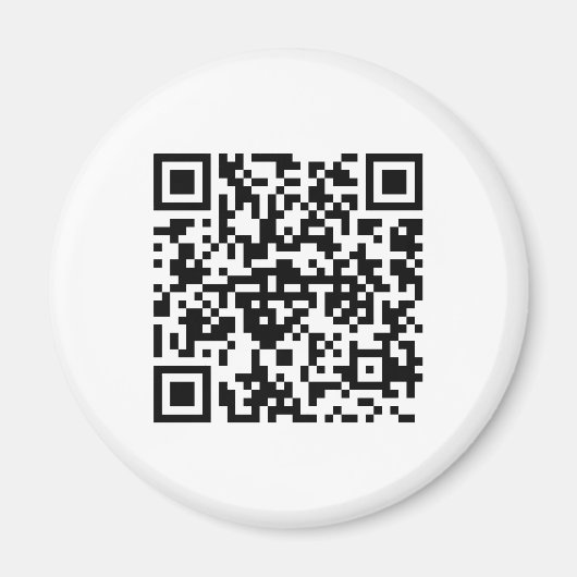 Runder Magnet mit QR-Code マグネット (正面)