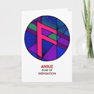 Rune Ansuz – インスピレーション – アールヌーボー カード
