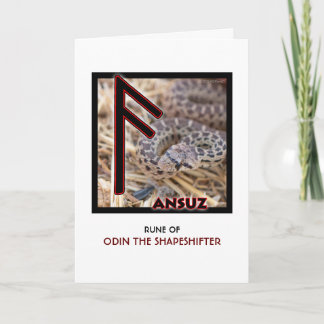 Rune Ansuz - Odin the Shapeshifter - Snake カード