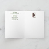 Rune Berkano - Mother Earth -アールヌーボー カード (内部)