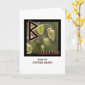Rune Berkano - Mother Earth – 草 カード (黄色い花)