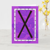 Rune Gebo – ユニティ、パートナーシップ カード (黄色い花)