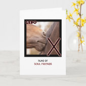 Rune Gebo - Soul Friends，パートナーシップ，馬 カード (黄色い花)