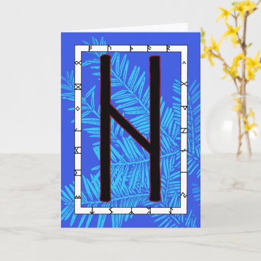 Rune Hagalaz – 変換 カード (黄色い花)