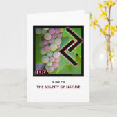 Rune Jera – Bounty of Nature - Grapes カード (黄色い花)