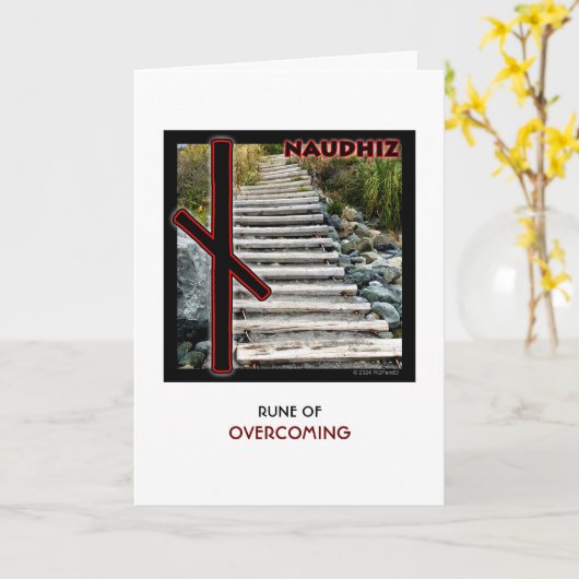 Rune Naudhiz – Overcoming - Challenge Steps カード (黄色い花)