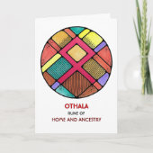 Rune Othala - Home & Ancestry - Art Nouveau カード (正面)