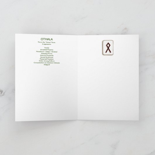 Rune Othala - Home & Ancestry - Midgard カード (内部)