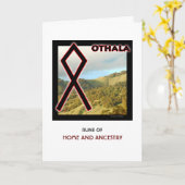 Rune Othala - Home & Ancestry - Midgard カード (黄色い花)