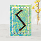 Rune Sowilo – 成功！ カード (黄色い花)