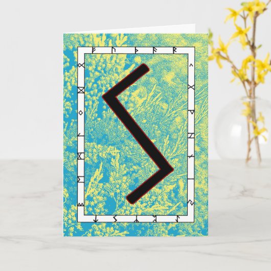 Rune Sowilo – 成功！ カード (黄色い花)