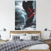 Rune Thurisaz キャンバスプリント (インサイチュ (寝室))