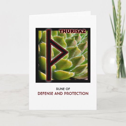 Rune Thurisaz – Defense & Protection カード (正面)