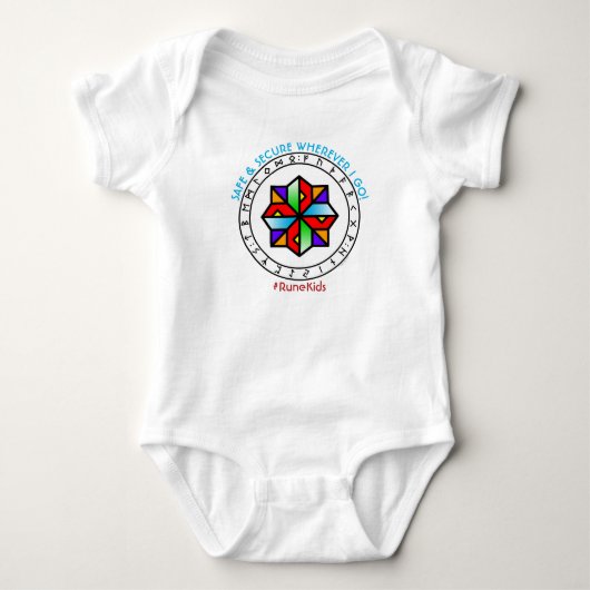 #RuneKids Safe & Secure Baby Bodysuit ベビーボディスーツ (正面)