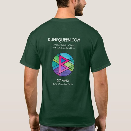 RuneQueen Berkano - 母なる大地 - 半袖 Tシャツ (裏面)