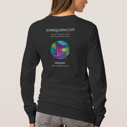 RuneQueen Berkano - 母なる大地 - 長袖 Tシャツ (裏面)