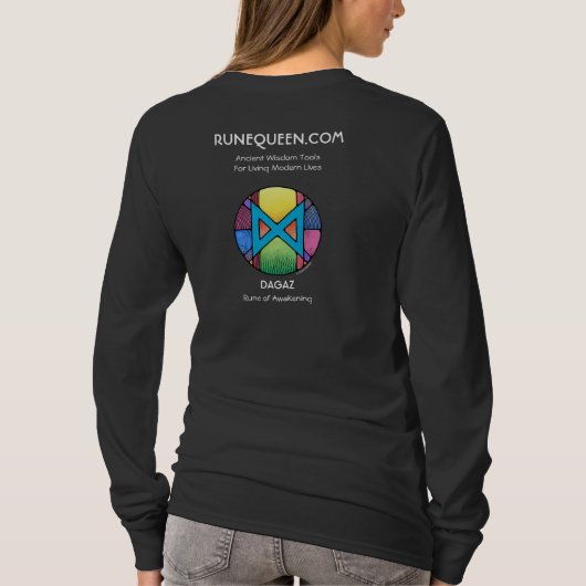 RuneQueen Dagaz - Awakening - long sleeve  Tシャツ (裏面)