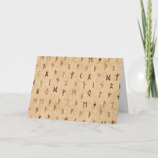 Runes Greeting Card (空白の) サンキューカード (正面)