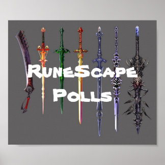RuneScape Pollsソードポスター ポスター