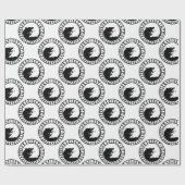 Runicものすごいオオカミのバイキングのnorseの北欧人のrunes ラッピングペーパー (フラット)