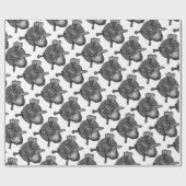 runicバイキングの人のドイツの北欧のnorse ラッピングペーパー (フラット)