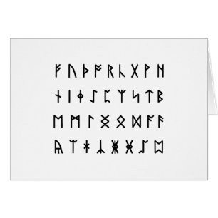 Runic Alphabet [Futhorc]グリーティングカード