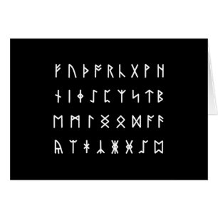 Runic Alphabet [Futhorc]グリーティングカード