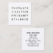 Runic Alphabet [Futhorc] スクエア名刺 (正面/裏面)