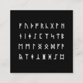 Runic Alphabet [Futhorc] スクエア名刺 (正面)