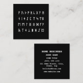 Runic Alphabet [Futhorc] スクエア名刺 (正面/裏面)