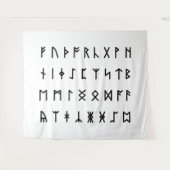 Runic Alphabet [Futhorc] タペストリー (正面(横))