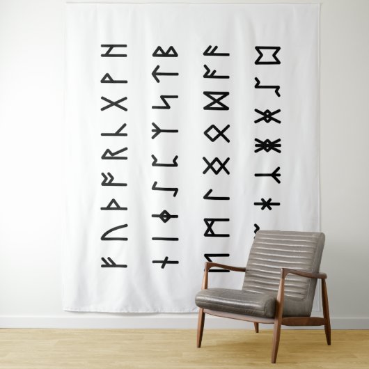 Runic Alphabet [Futhorc] タペストリー (インサイチュ)