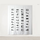 Runic Alphabet [Futhorc] タペストリー (正面)
