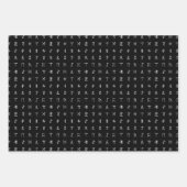 Runic Symbol White, Black & Red Wrap Sheet Set ラッピングペーパーシート (正面2)
