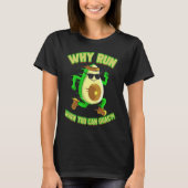 Runner Avocado  for Jogger Vegan Marathon Tシャツ (正面)