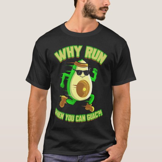 Runner Avocado for Jogger Vegan Marathon Tシャツ (正面)