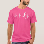 Runner Heartbeat Running Enthusiast Jogging Tシャツ (正面)