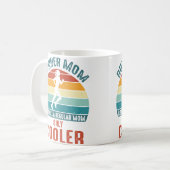 Runner Mom Cool Running Girl Future Marathon Mothe コーヒーマグカップ (正面左)