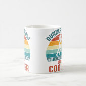 Runner Mom Cool Running Girl Future Marathon Mothe コーヒーマグカップ (中央)