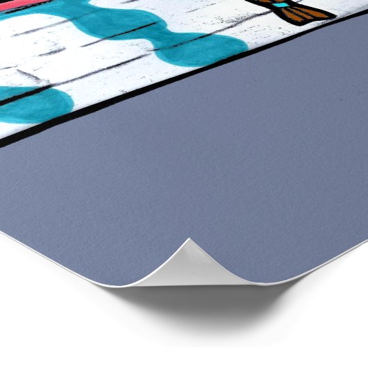 "Runner on the Streets" Poster ポスター (角)