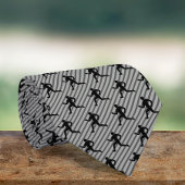 Runner - Silhouette of Running Guy - Fitness Theme ネクタイ