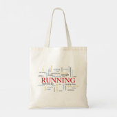 Runner with Words Personalized トートバッグ (裏面)