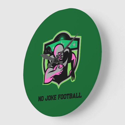 Running Back  ラージ壁時計 (傾斜)