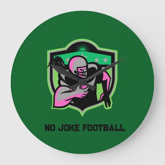 Running Back ラージ壁時計 (正面)