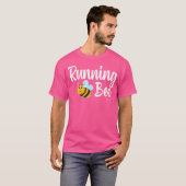 Running Bee Runner Funny Bumblebee Tシャツ (正面フル)