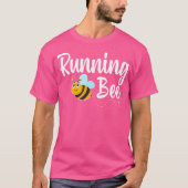 Running Bee Runner Funny Bumblebee Tシャツ (正面)